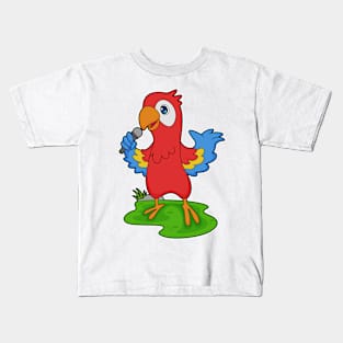 Parrot Singer Microphone Music Kids T-Shirt